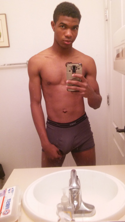 Nude black male selfies